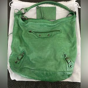 Balenciaga Day Hobo Bag Green